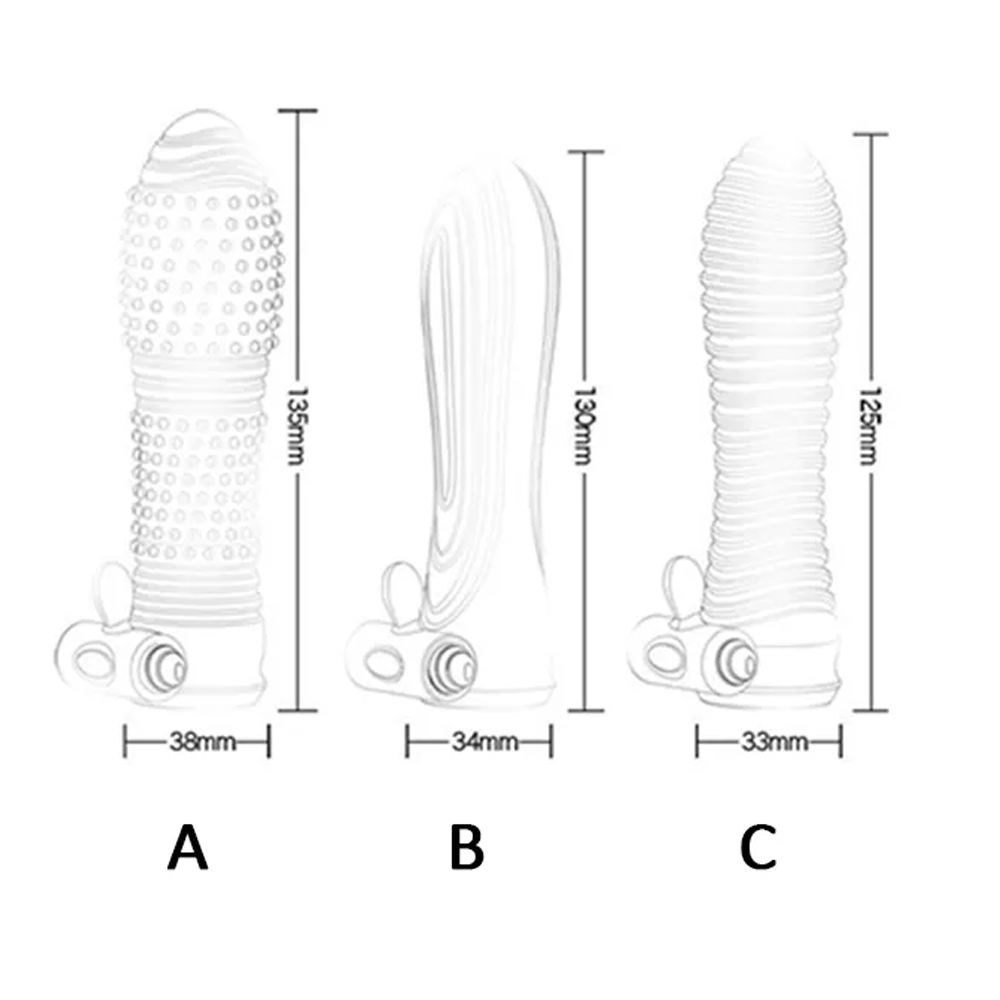 Clear Vibrating Penis Sleeve
