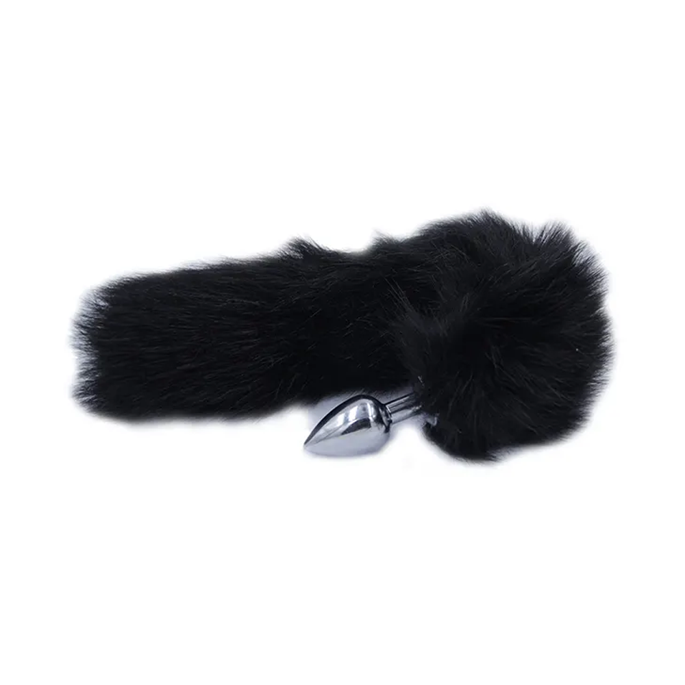 Black Fox Tail Butt Plug