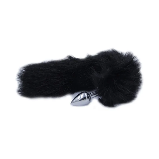 Black Fox Tail Butt Plug
