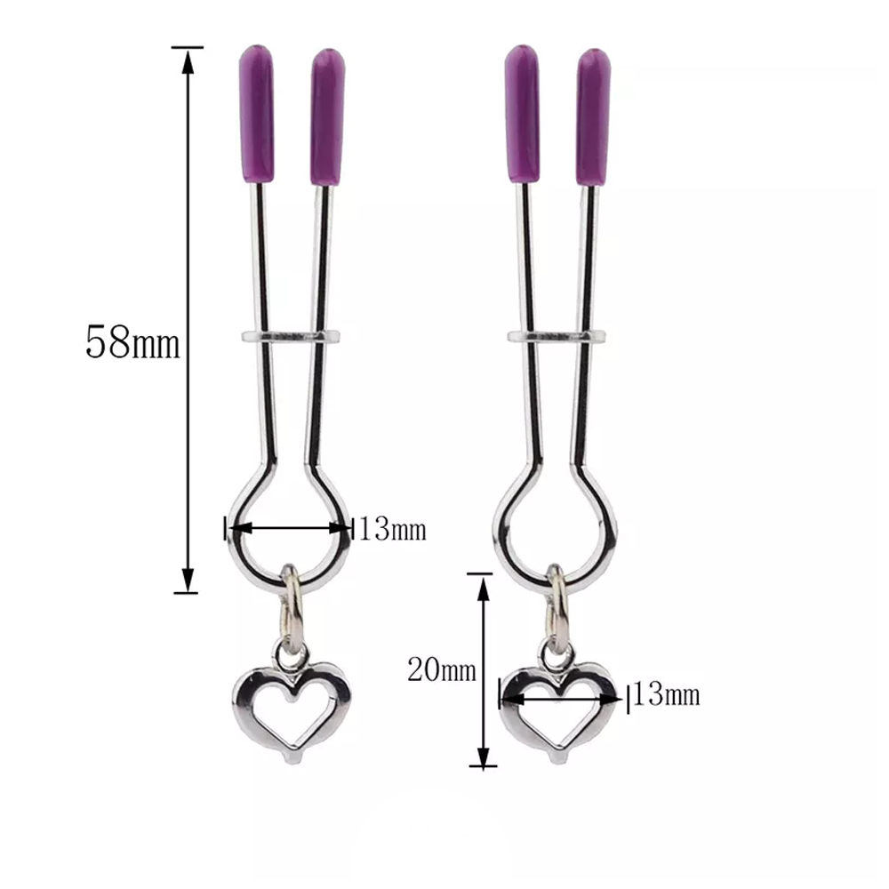 Mini Heart Nipple Clamps