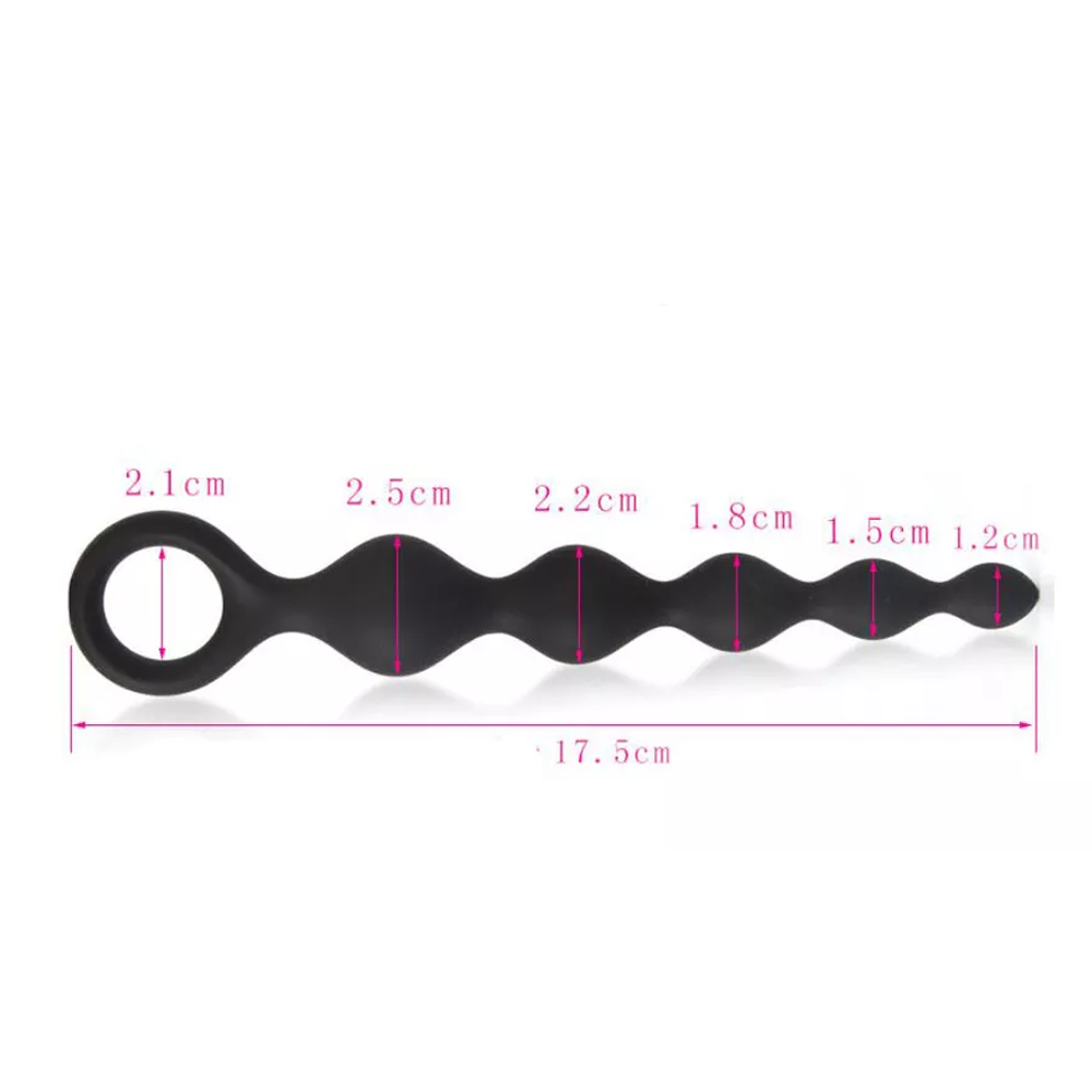 Ribbed Anal Beads