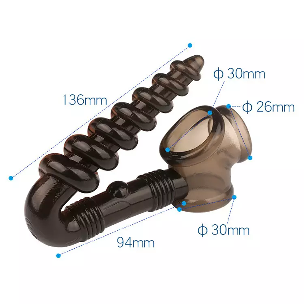 Spiral Plug Cock Ring