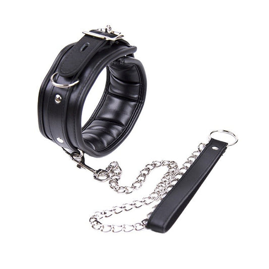 LUST PUP PADDED COLLAR & CHAIN LEASH