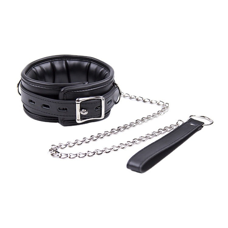 LUST PUP PADDED COLLAR & CHAIN LEASH