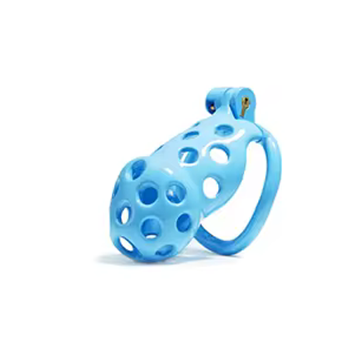 Blue Bubbles Chastity Cage - Standard