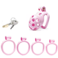 Pink Bubbles Chastity Cage - Small