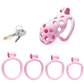 Pink Bubbles Chastity Cage - Standard