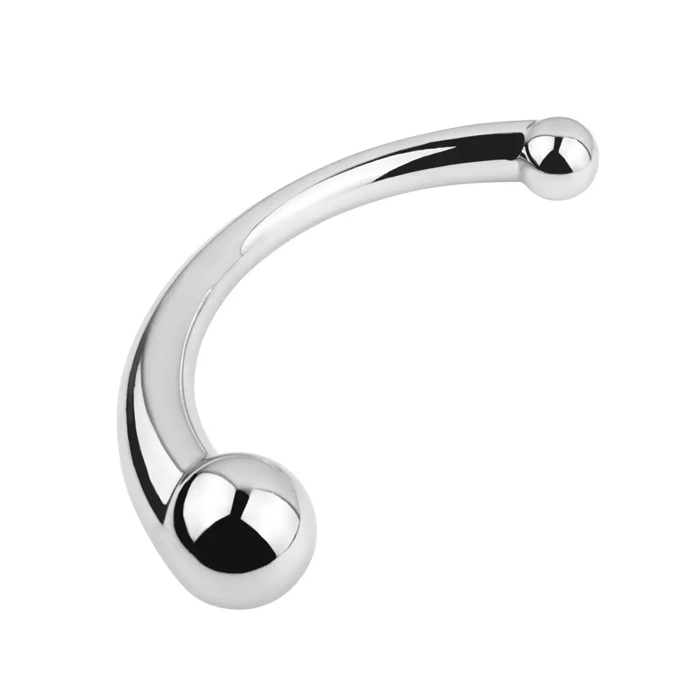 Curved Stainless Steel Butt Plug