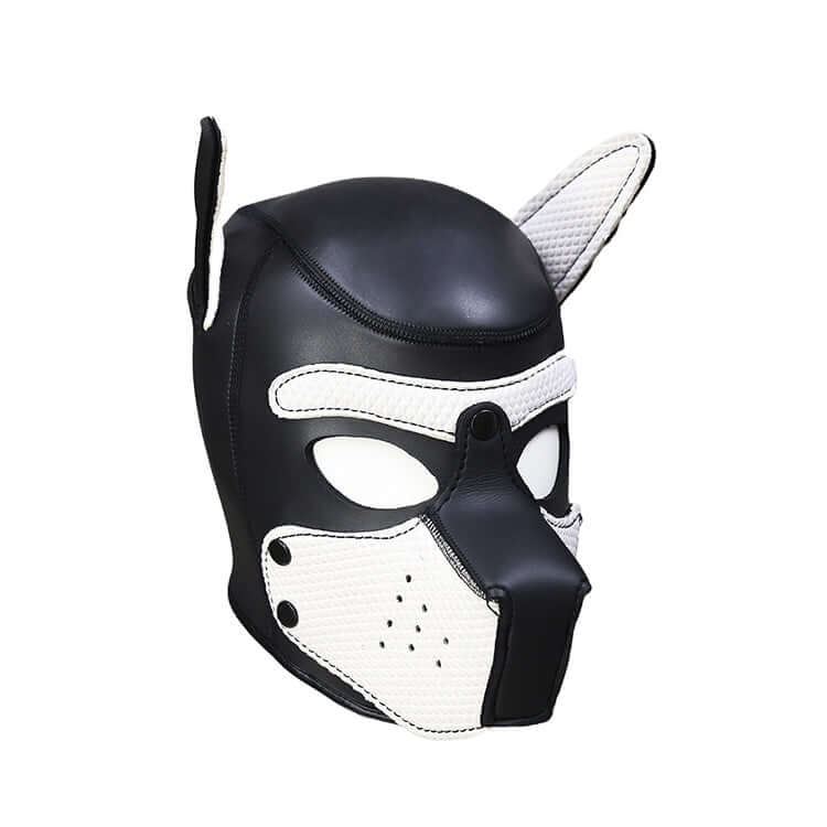 ALPHA PUP HOOD – White & Black