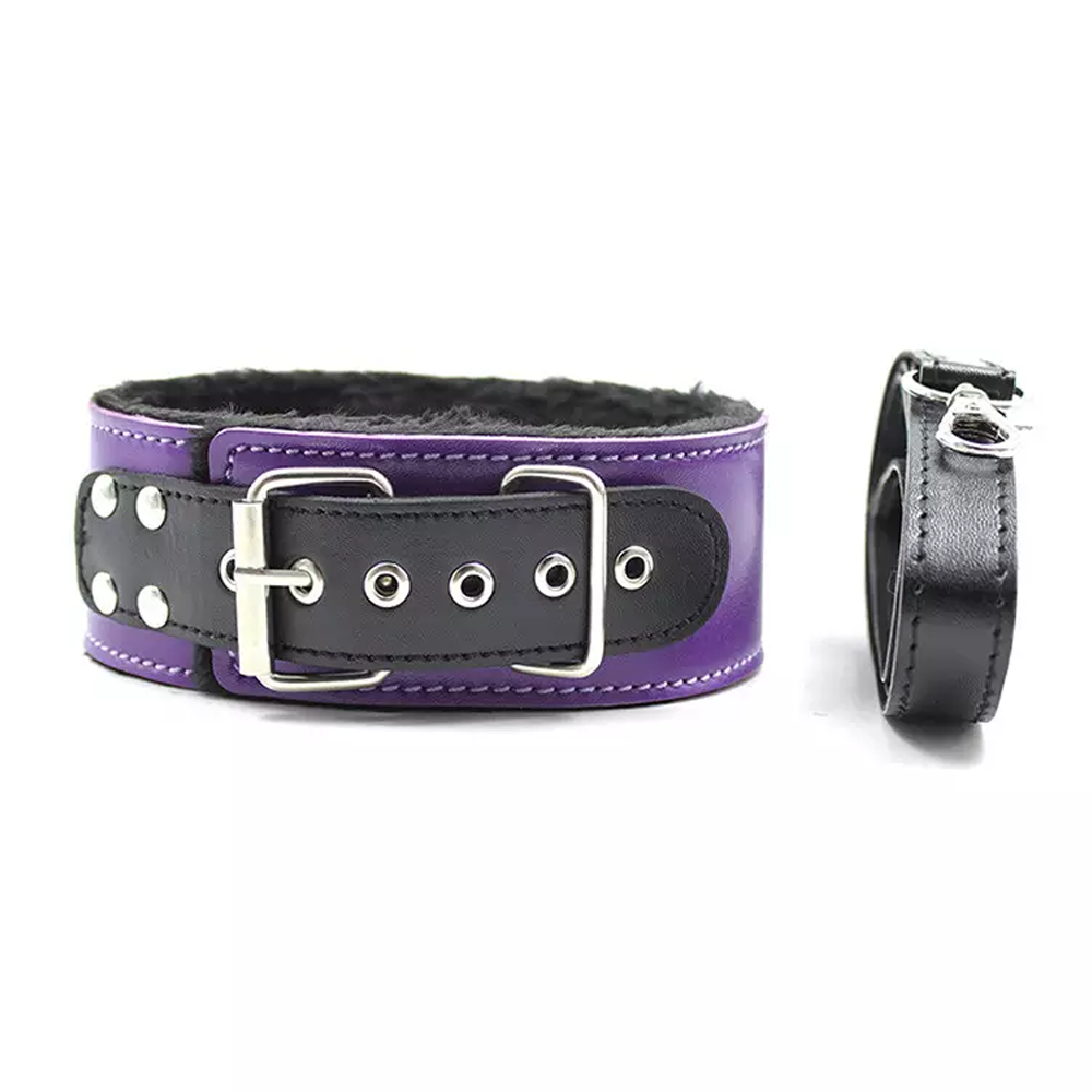 Purple Vegan Leather Bondage Kit