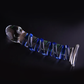 Sapphire Wrap Glass Butt Plug