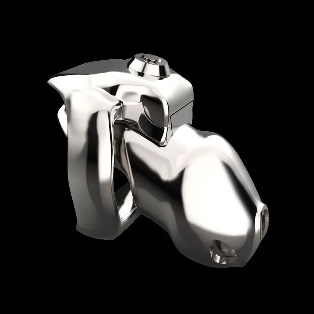 Top Lock Steel Chastity Cage – Cheeky BDSM NZ