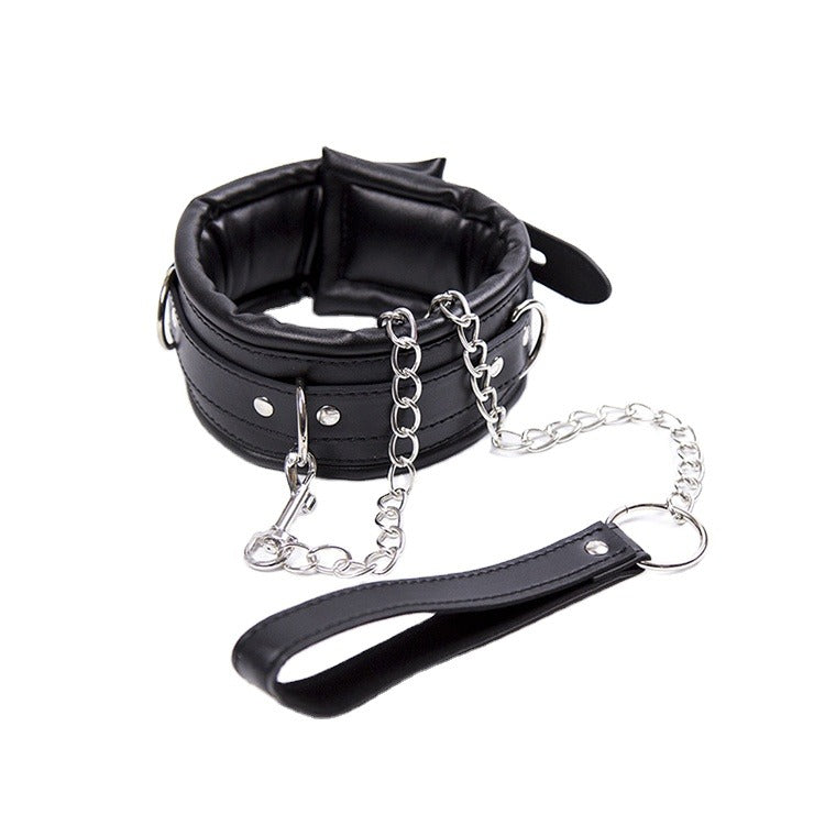 LUST PUP PADDED COLLAR & CHAIN LEASH