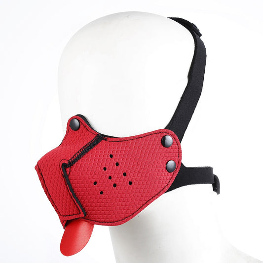 PUPPY PLAY MUZZLE - Red